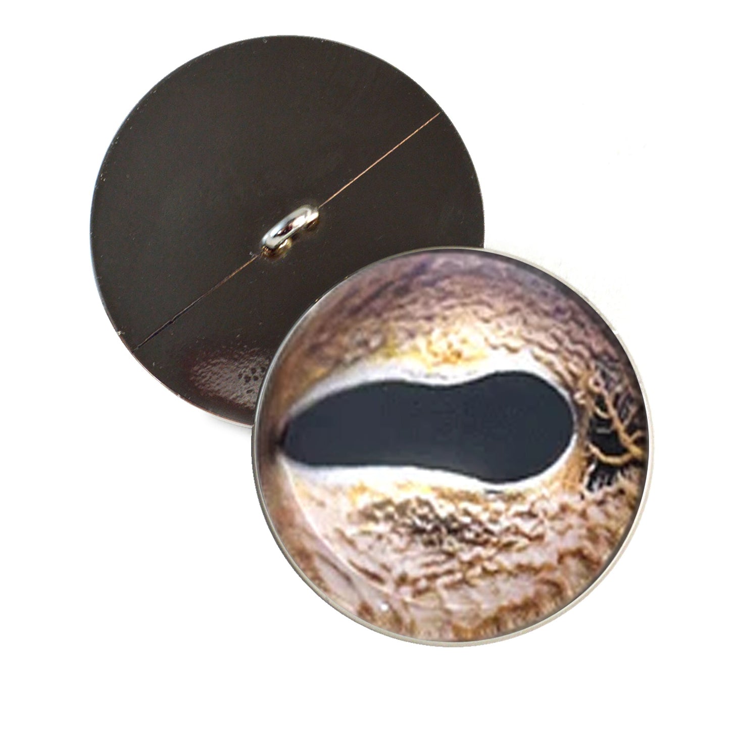 Asian Whip Snake Inspired Sew-On Button Glass Eyes