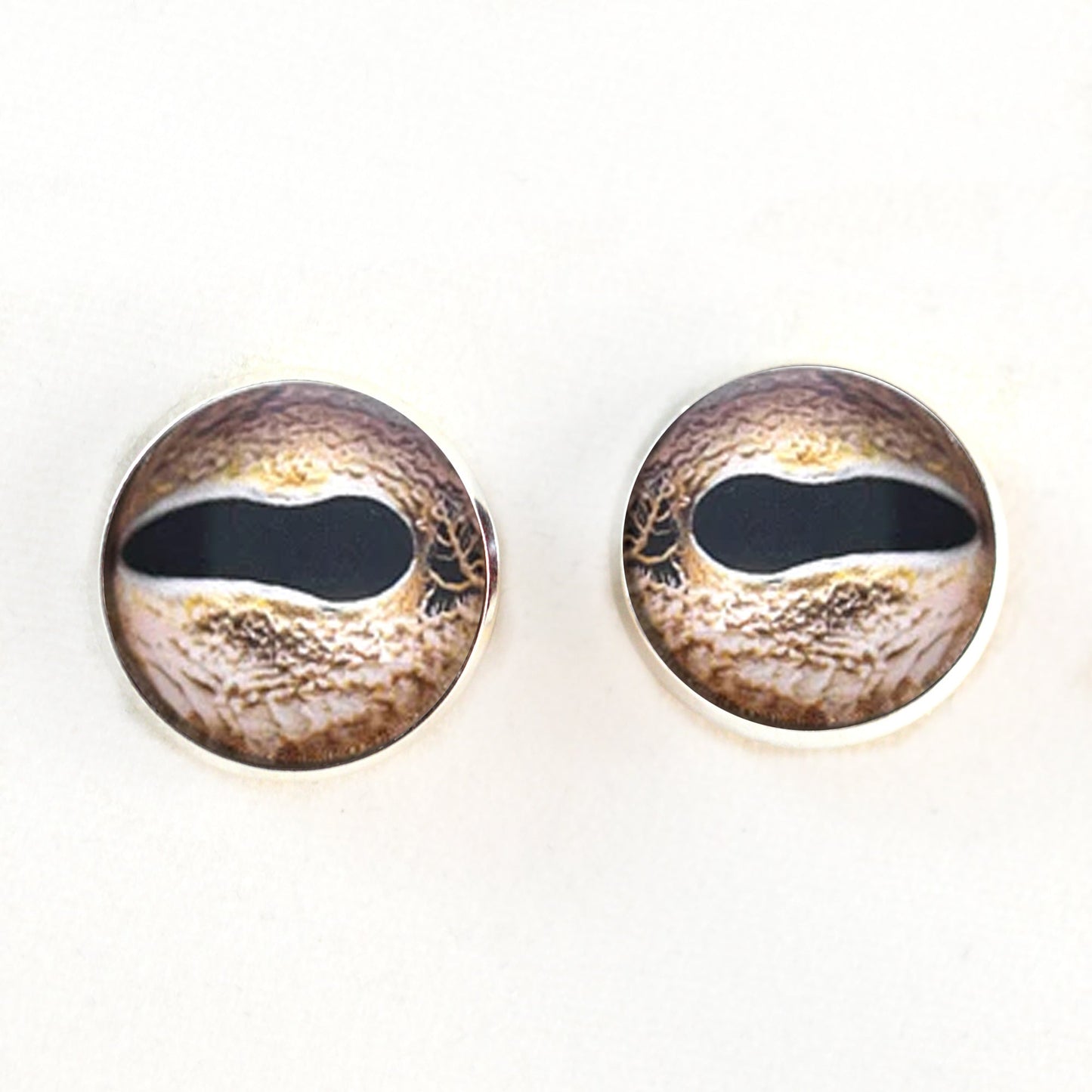 Asian Whip Snake Inspired Sew-On Button Glass Eyes