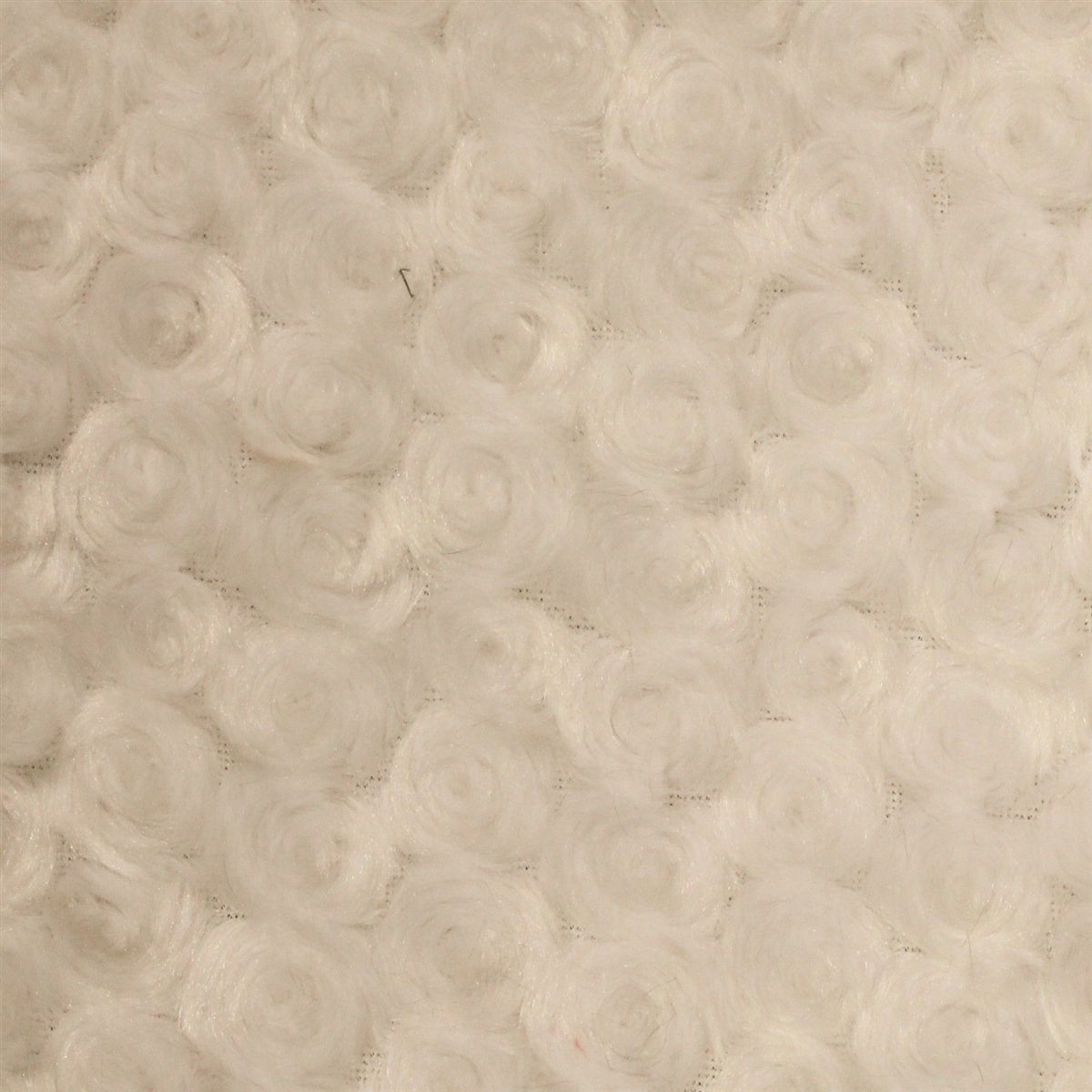 Swirl Rosebud Faux Fur Fabric