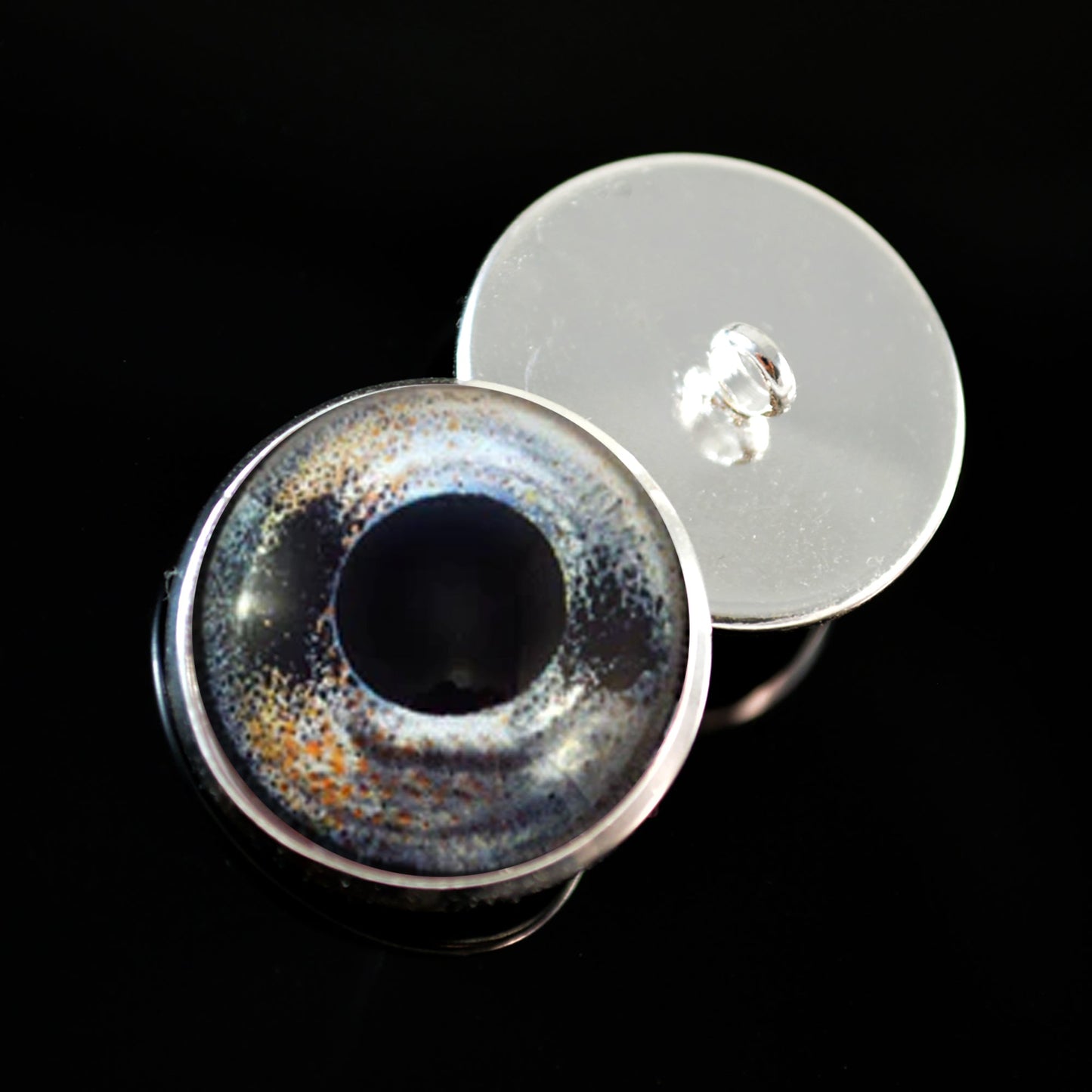 Barbus Fish Inspired Sew-On Button Glass Eyes