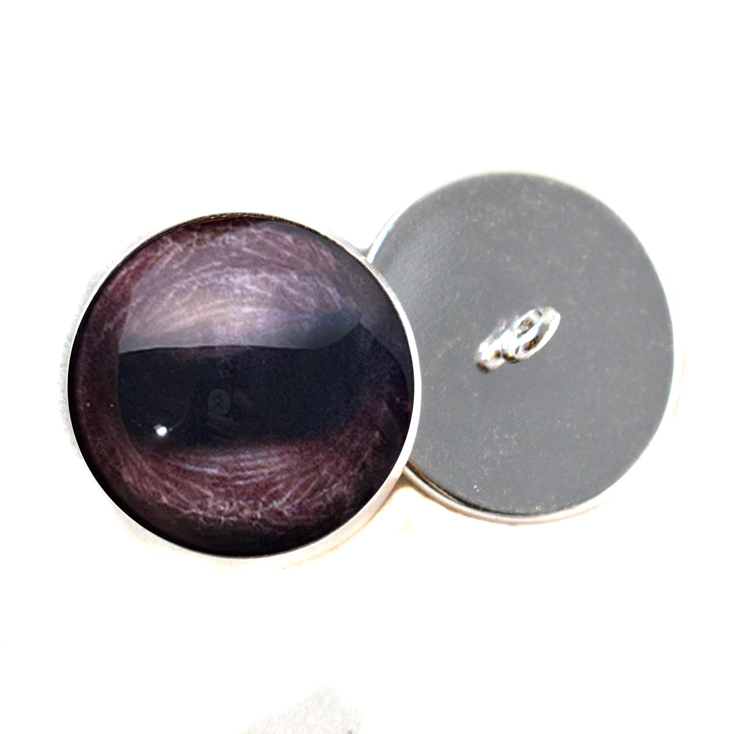 Bison Buffalo Inspired Sew-On Button Glass Eyes