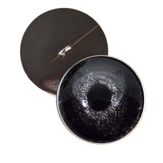 Black Bird Sew-On Button Glass Eyes