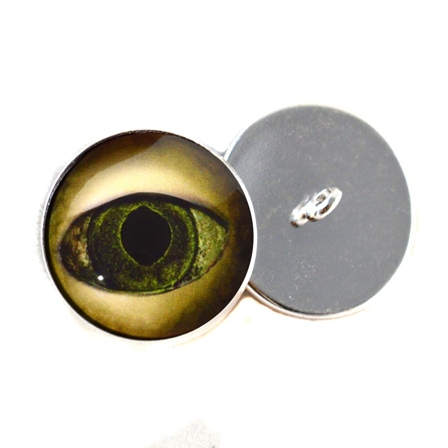 Black Lagoon Creature Sew-On Button Glass Eyes