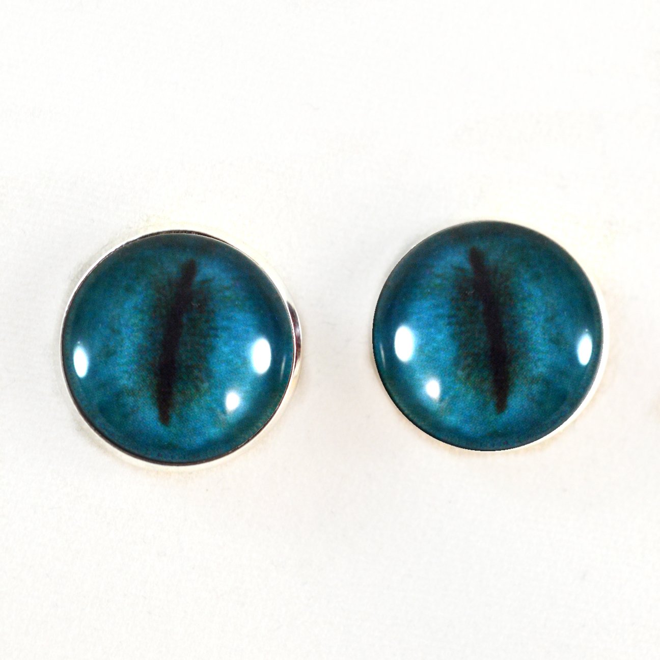 Blue Koala inspired Sew-On Button Glass Eyes