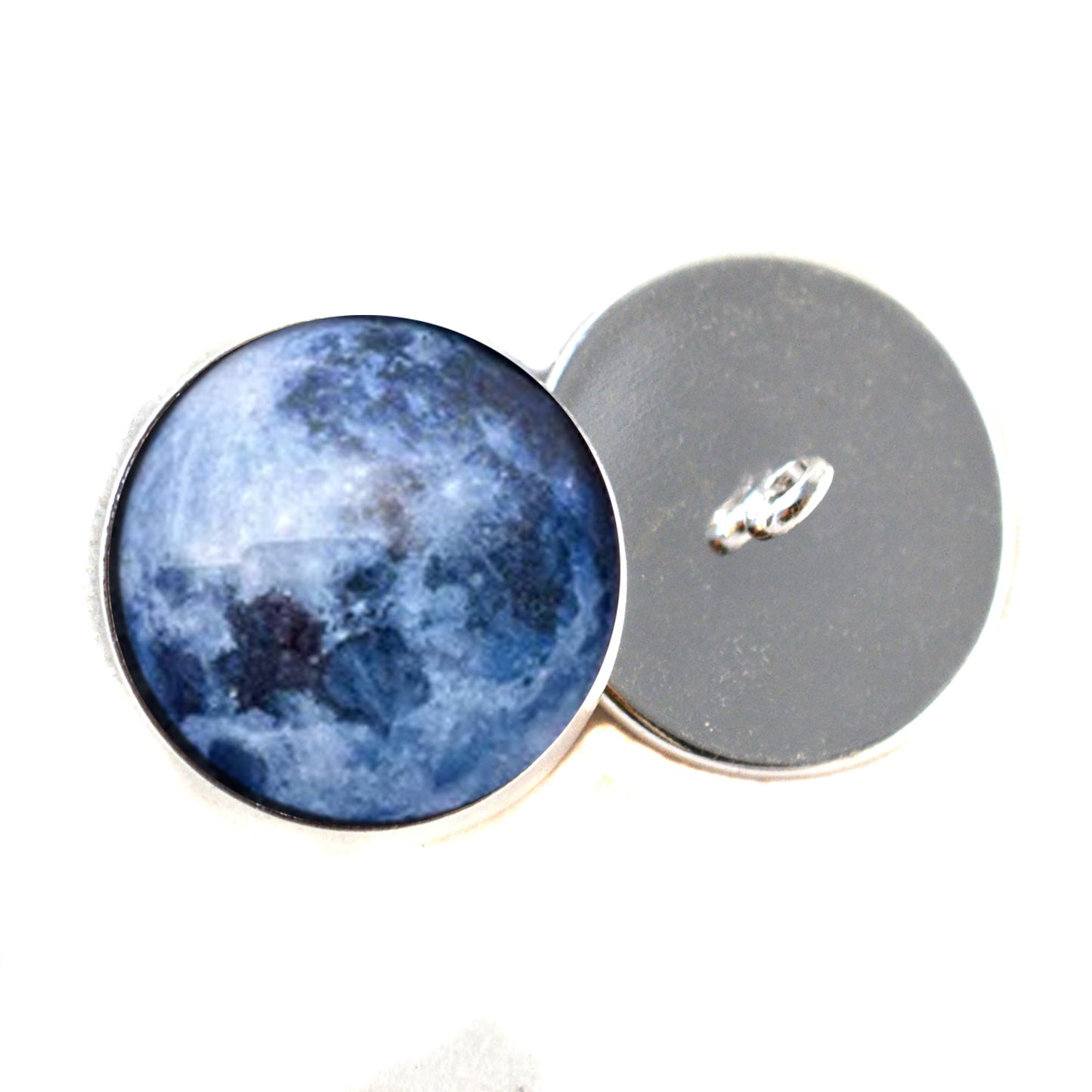 Blue Moon Sew-On Button Glass Eyes