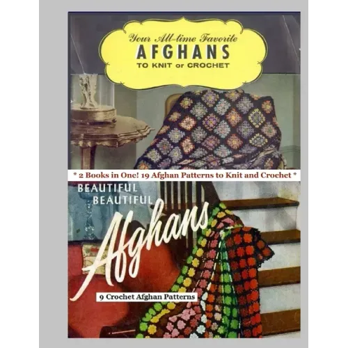 2 Afghan Pattern Books in One: 19 Knit and Crochet Afghan Patterns