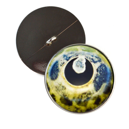 Brocade Catfish Inspired Sew-On Button Glass Eyes