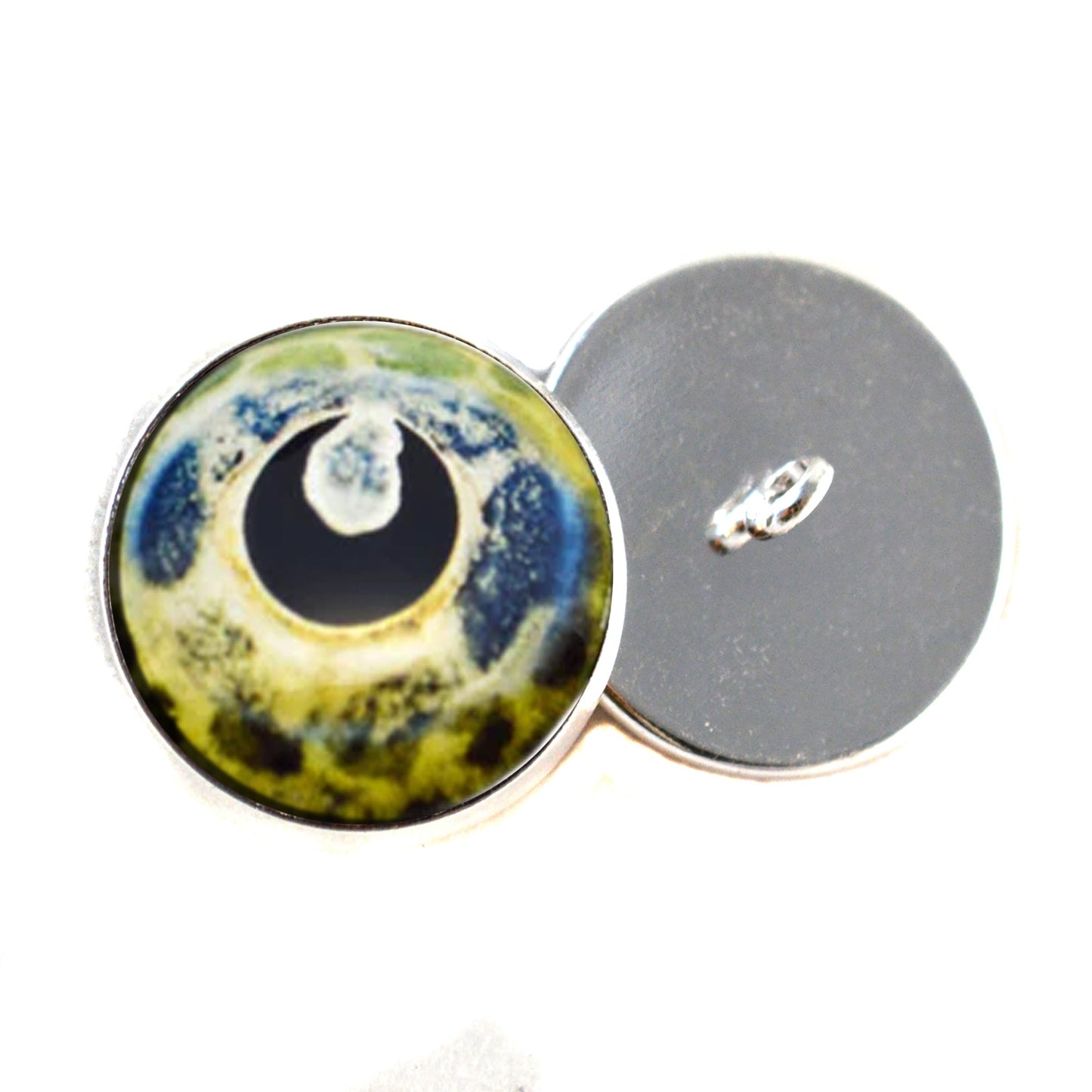 Brocade Catfish Inspired Sew-On Button Glass Eyes