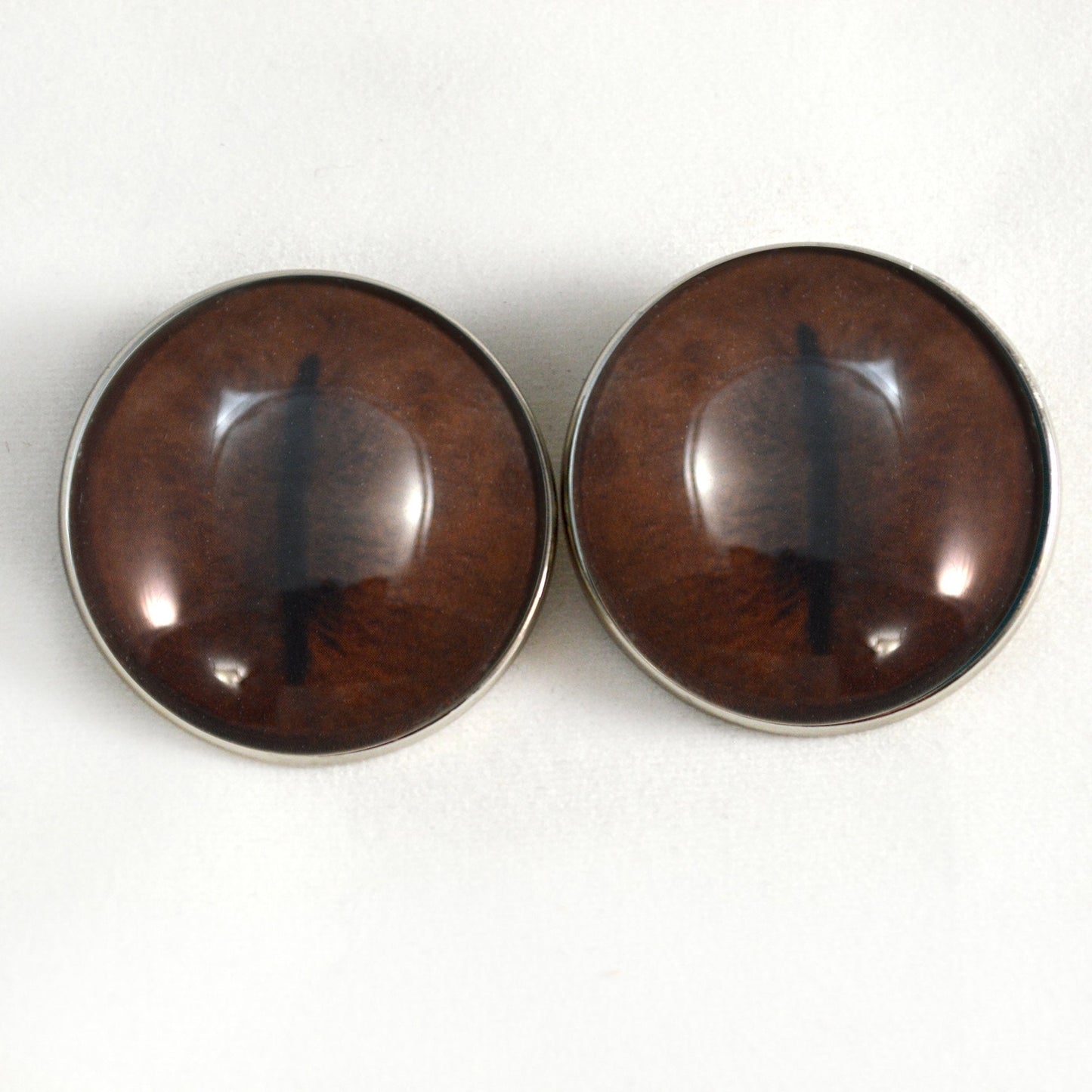 Brown Koala Inspired Sew-On Button Glass Eyes