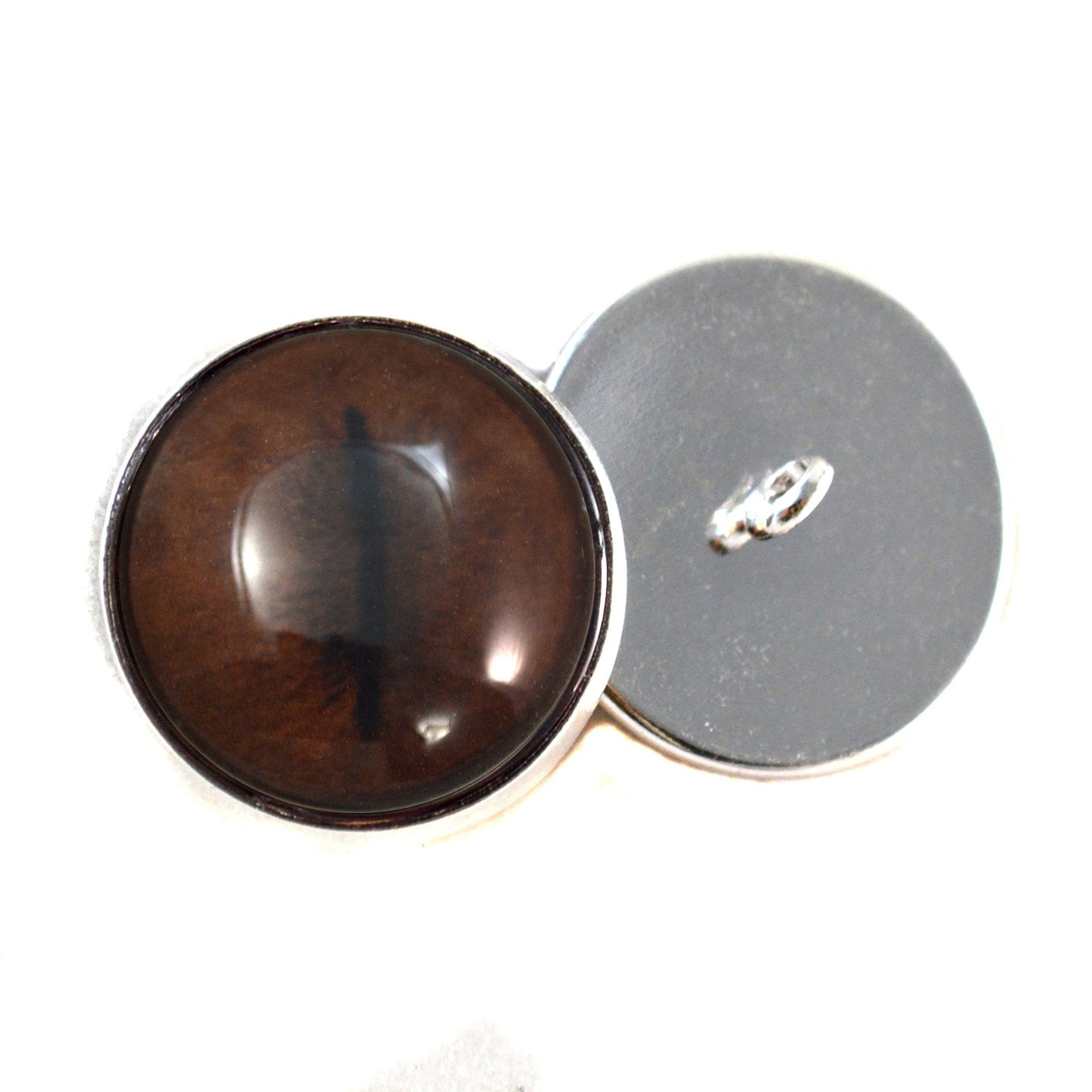 Brown Koala Inspired Sew-On Button Glass Eyes