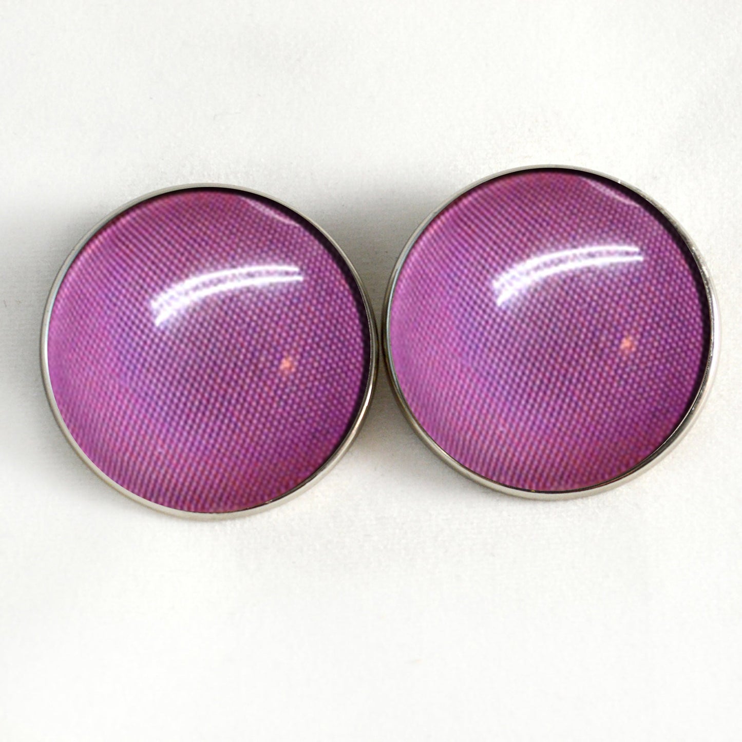 Burgundy Fly Compound Insect Sew-On Button Glass Eyes