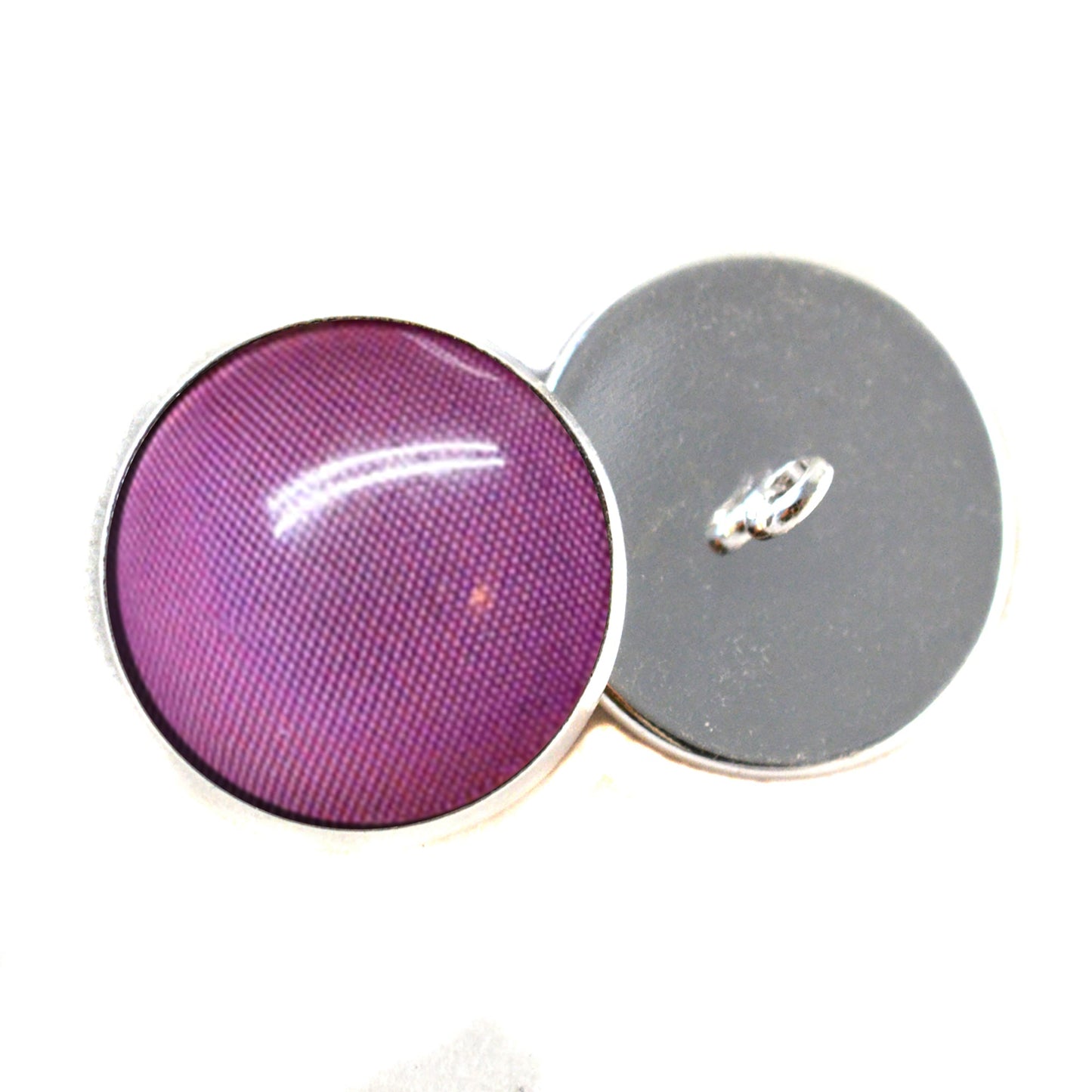 Burgundy Fly Compound Insect Sew-On Button Glass Eyes