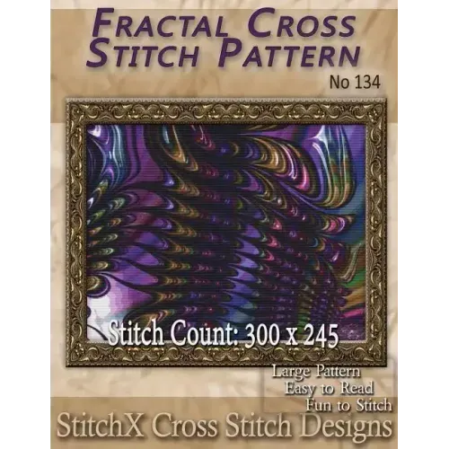 Fractal Cross Stitch Pattern - No. 134