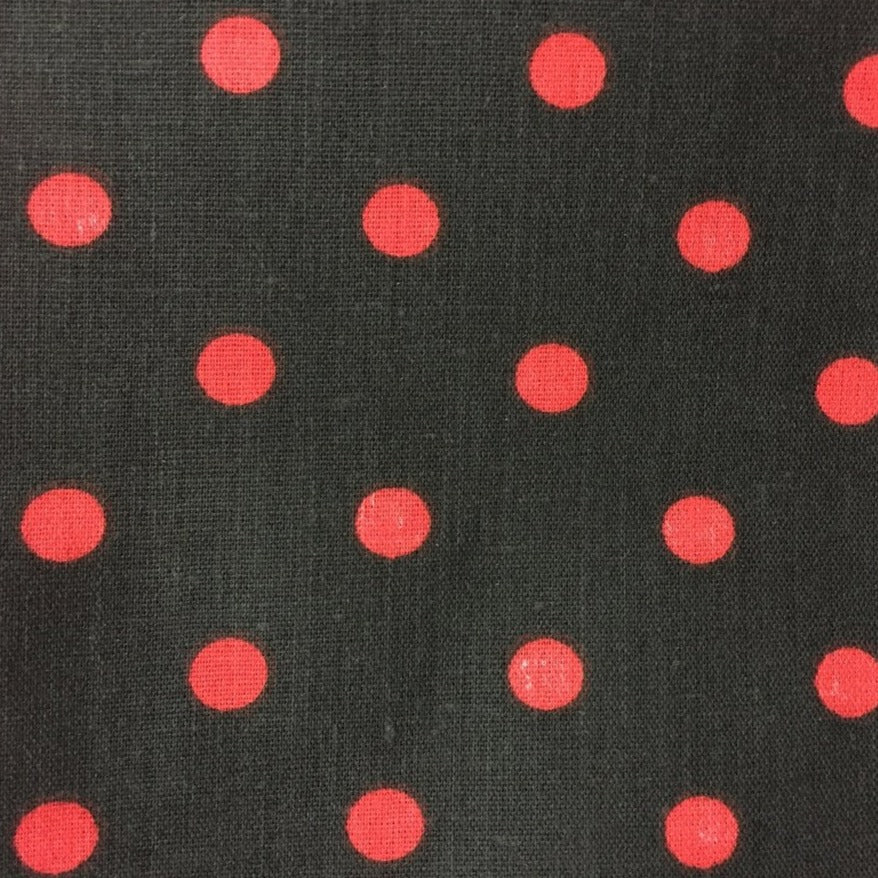 Small Polka Dot Print Poly Cotton Fabric