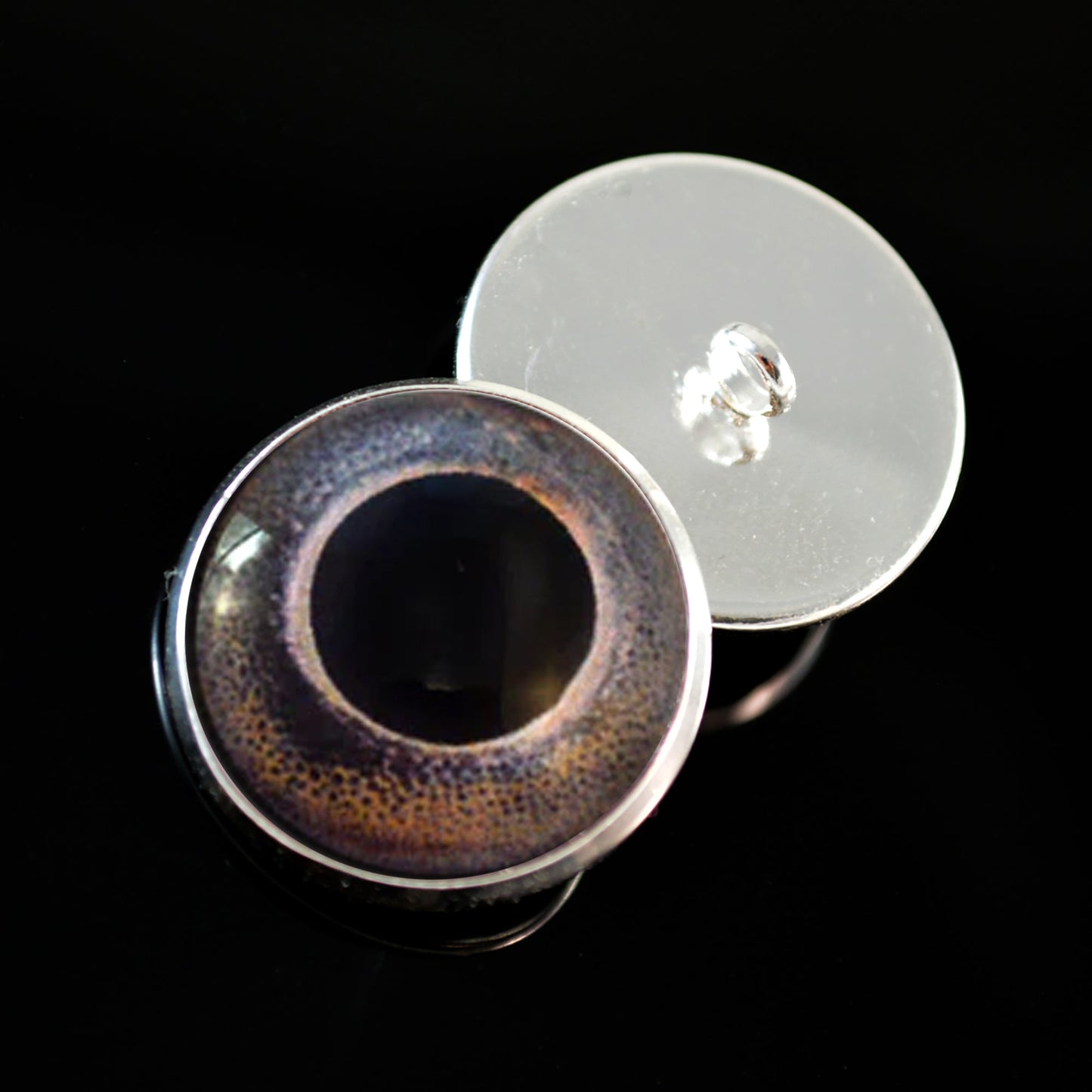 Carp Sew-On Button Glass Eyes