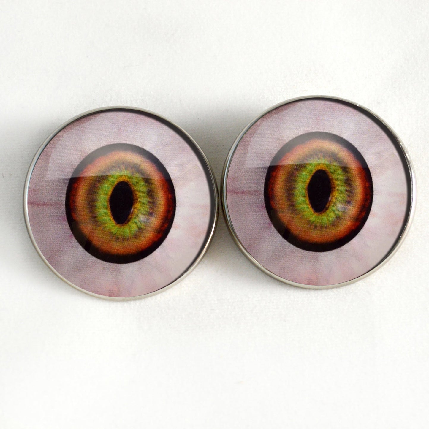 Changeling Cat Human Monster Sew-On Button Glass Eyes