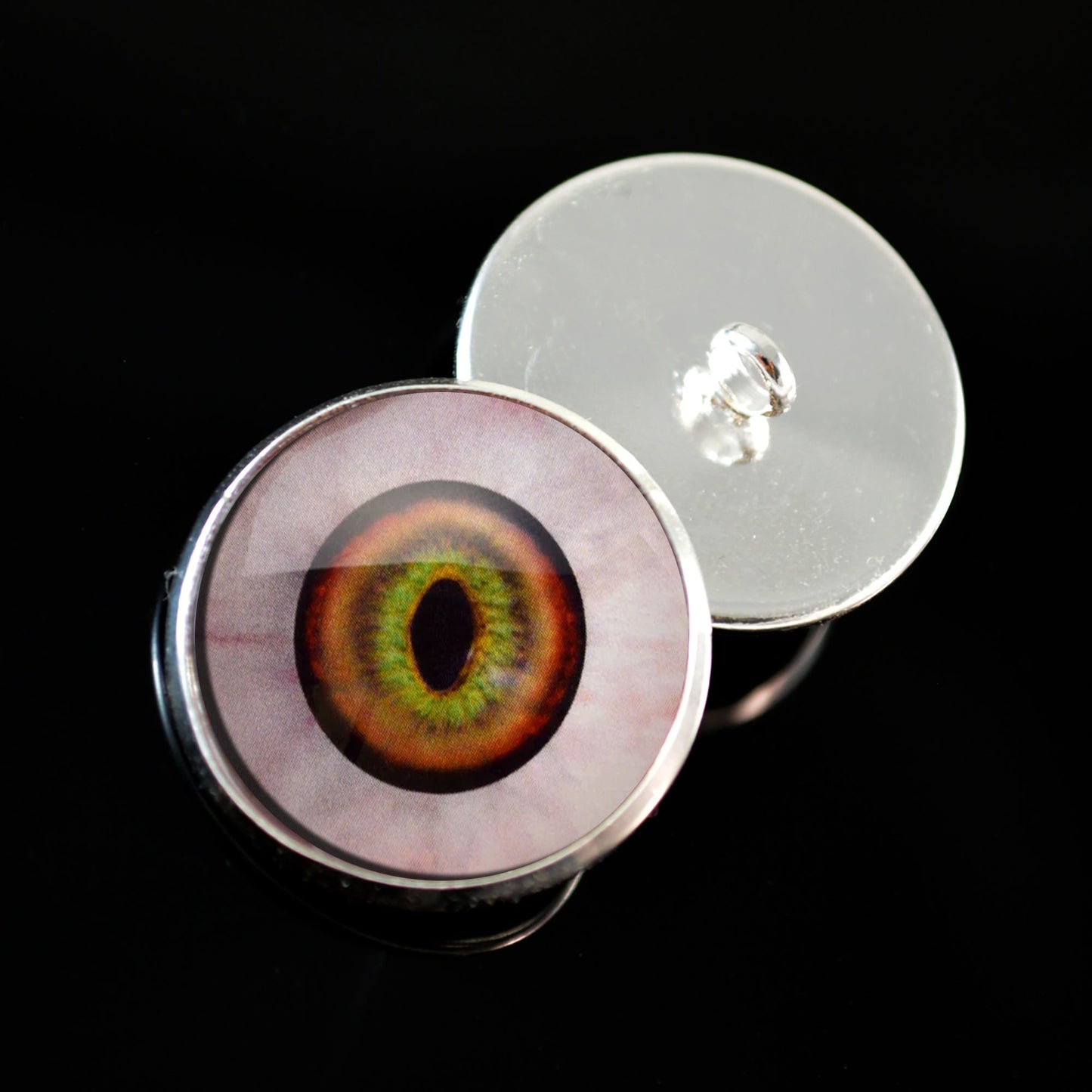 Changeling Cat Human Monster Sew-On Button Glass Eyes