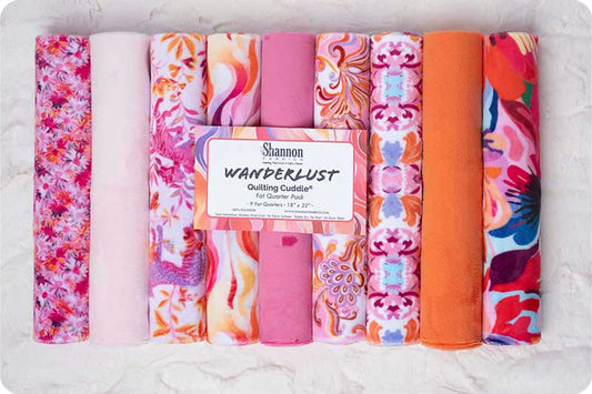 Quilting Cuddle Fat Quarter Pack Wanderlust Pink