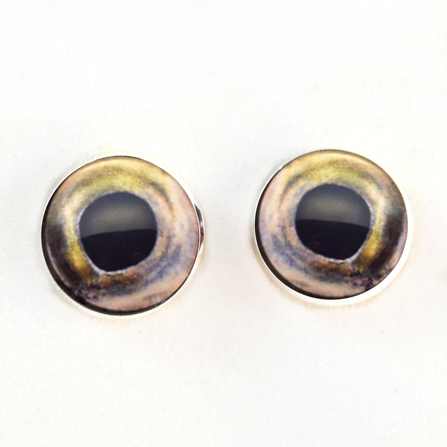 Coho Salmon Fish Sew-On Button Glass Eyes