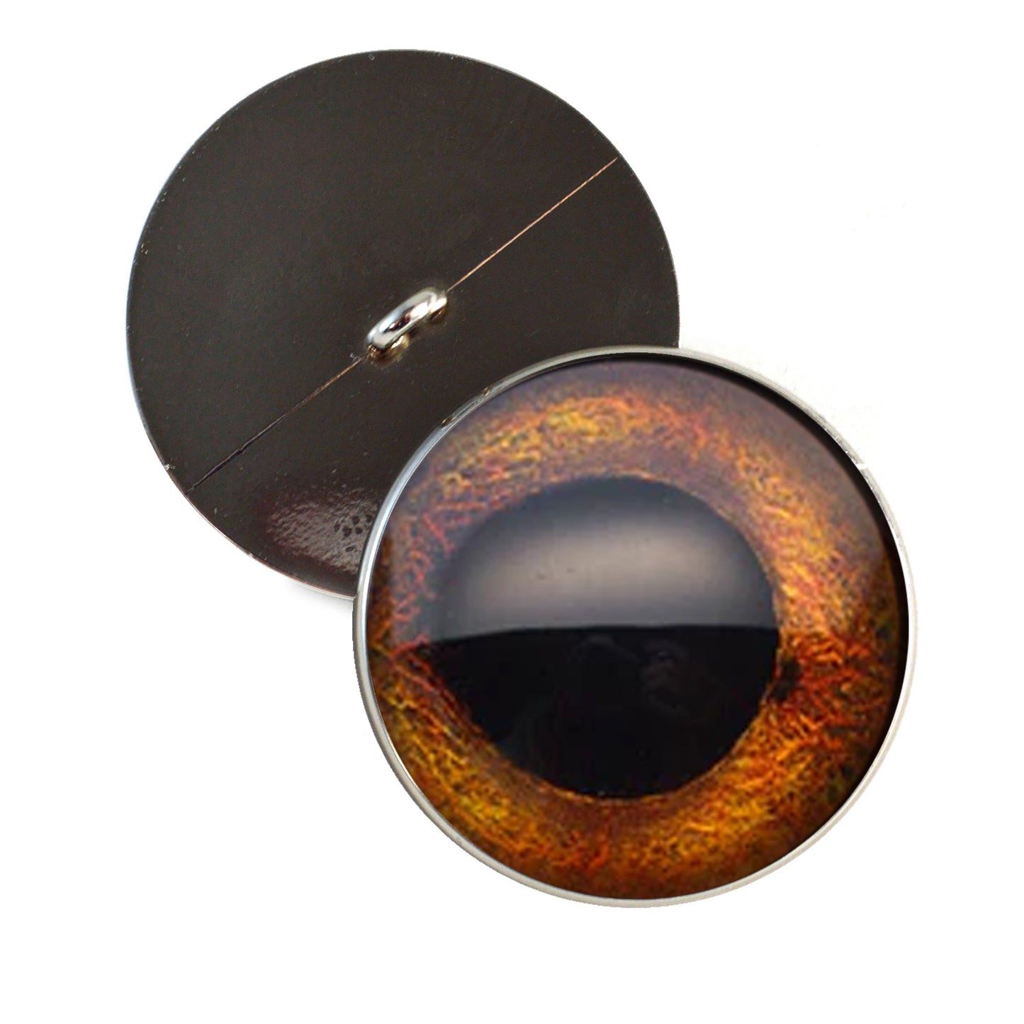 Corn Snake Inspired Sew-On Button Glass Eyes