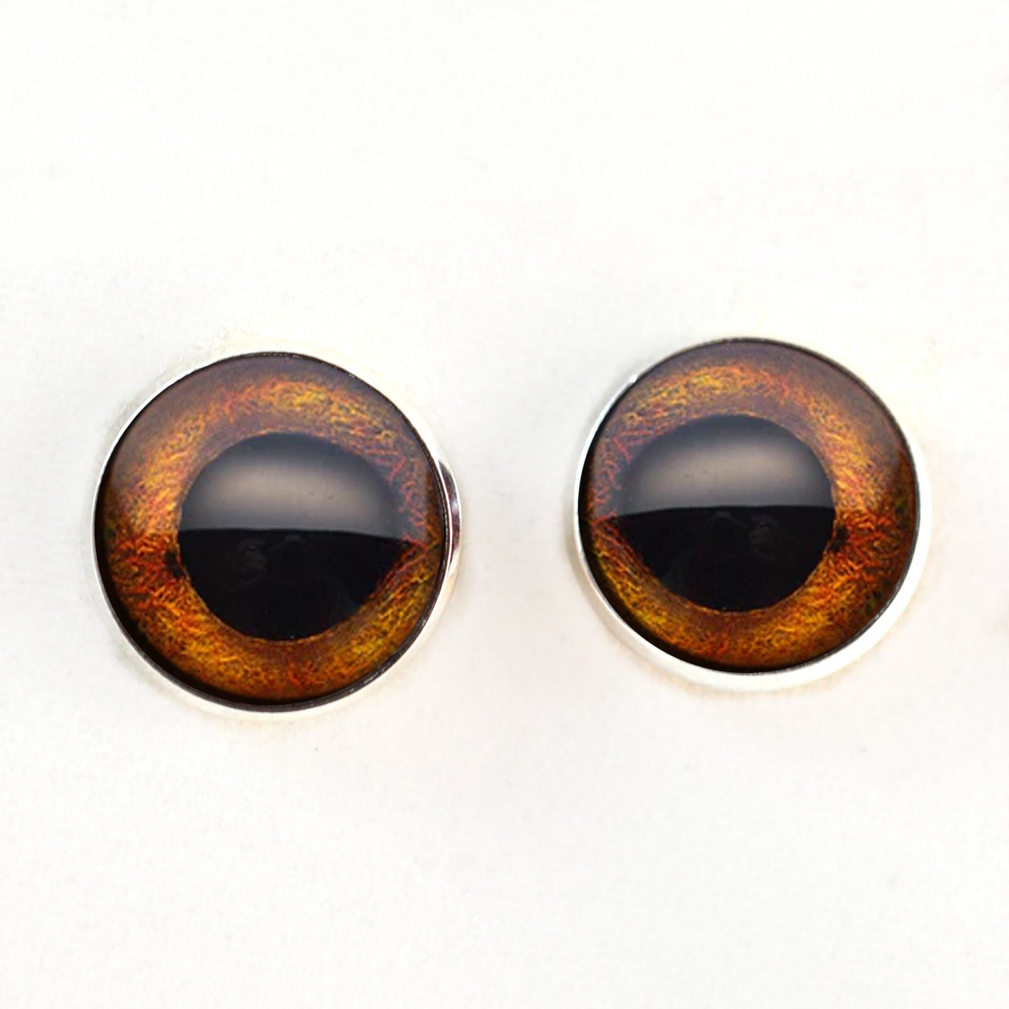 Corn Snake Inspired Sew-On Button Glass Eyes