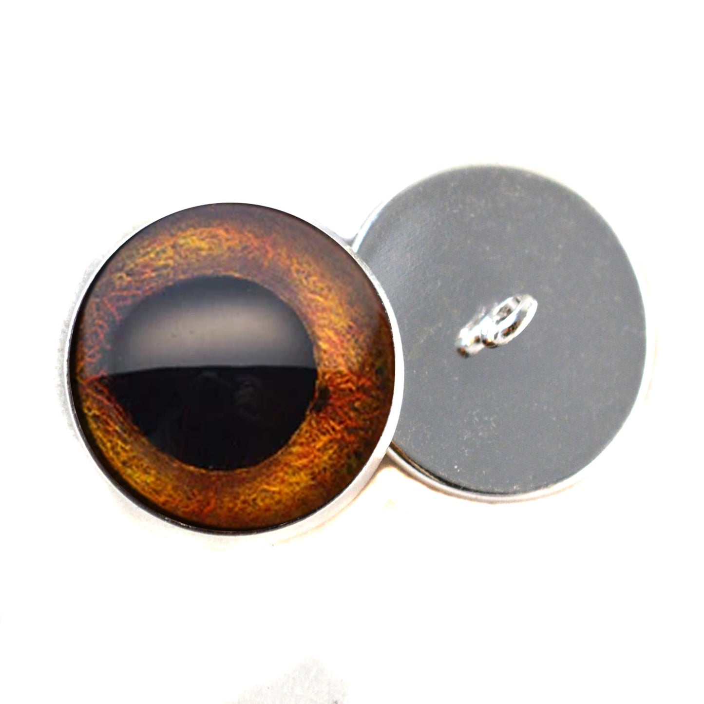 Corn Snake Inspired Sew-On Button Glass Eyes