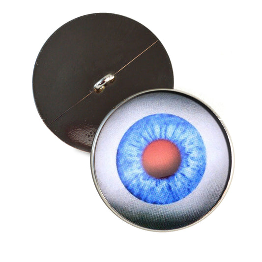 Creepy Chucky Doll Horror Sew-On Button Glass Eyes