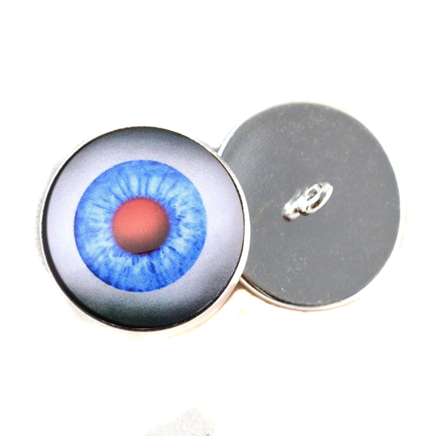 Creepy Chucky Doll Horror Sew-On Button Glass Eyes