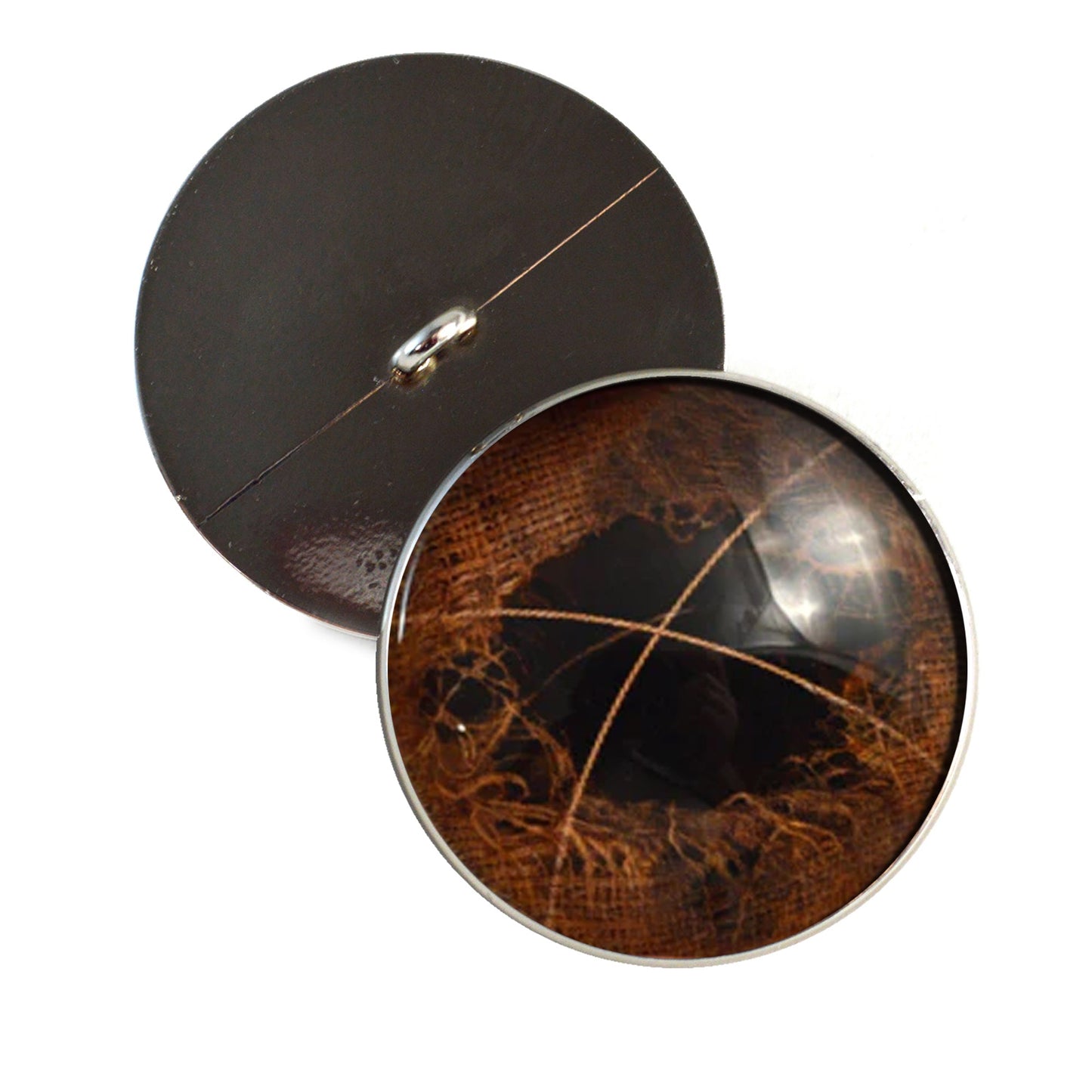 Creepy Scarecrow Sew-On Button Glass Eyes