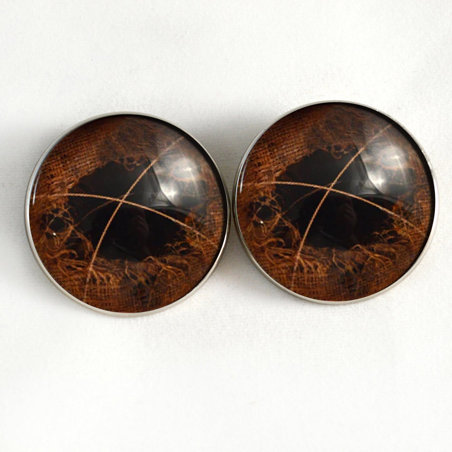 Creepy Scarecrow Sew-On Button Glass Eyes