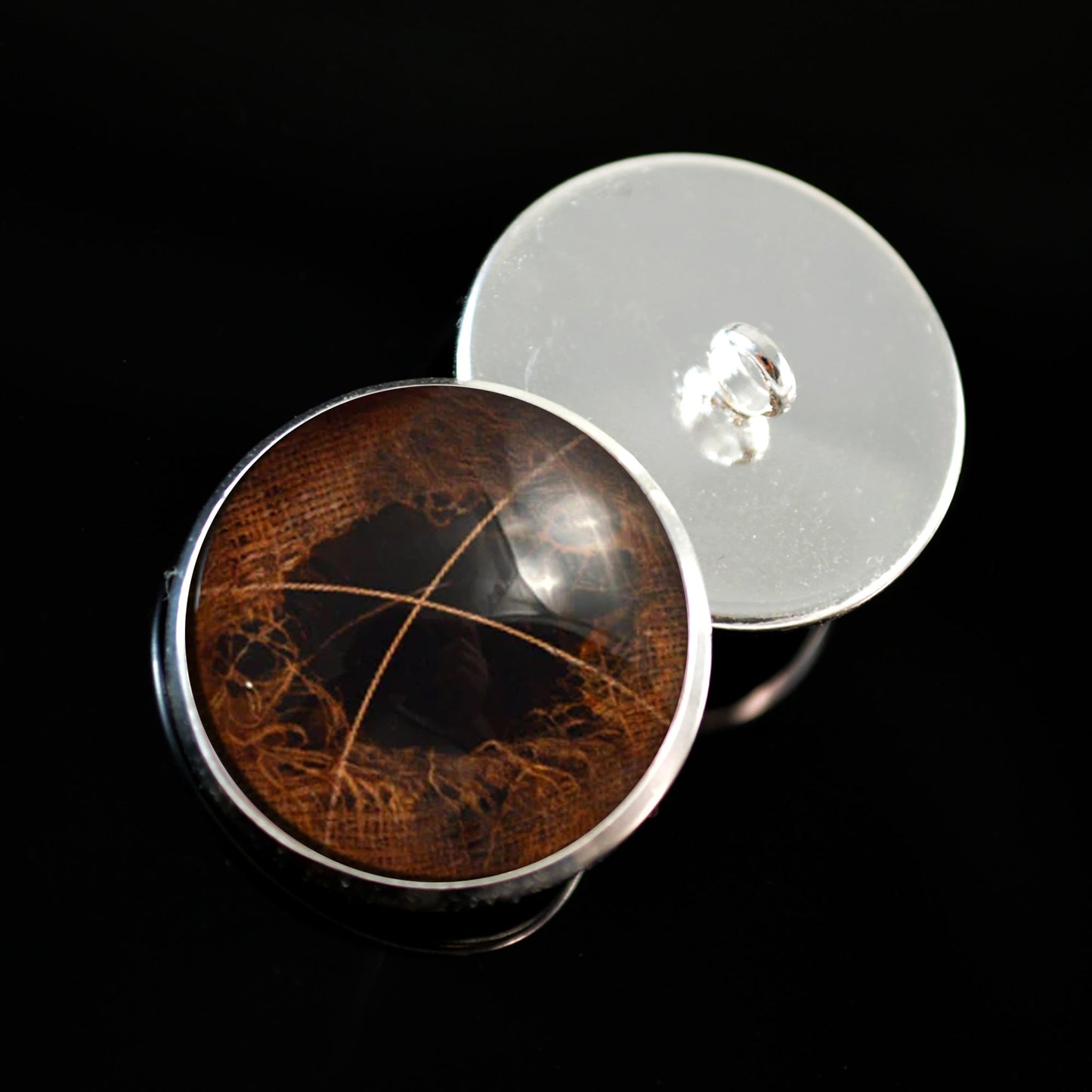 Creepy Scarecrow Sew-On Button Glass Eyes