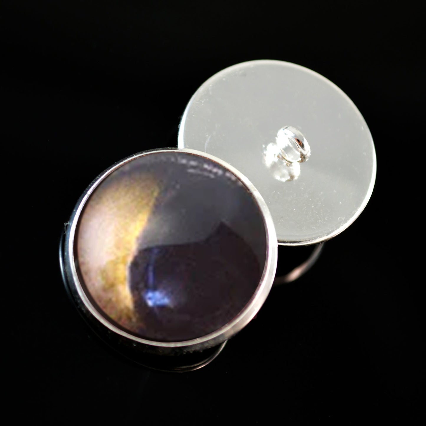 Cross Eyed Possum Sew-On Button Glass Eyes