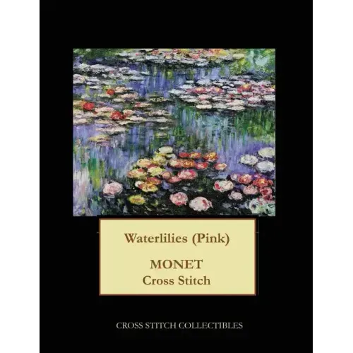 Waterlilies (Pink): Monet cross stitch pattern