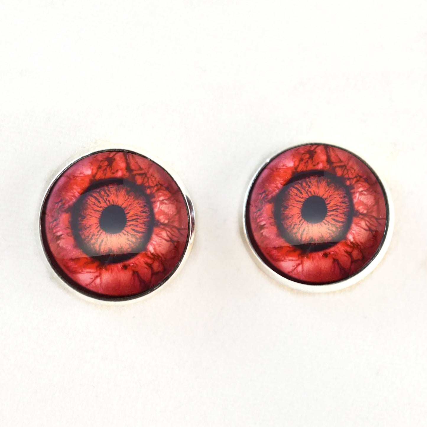 Dark Bloody Eyeball Sew-On Button Glass Eyes