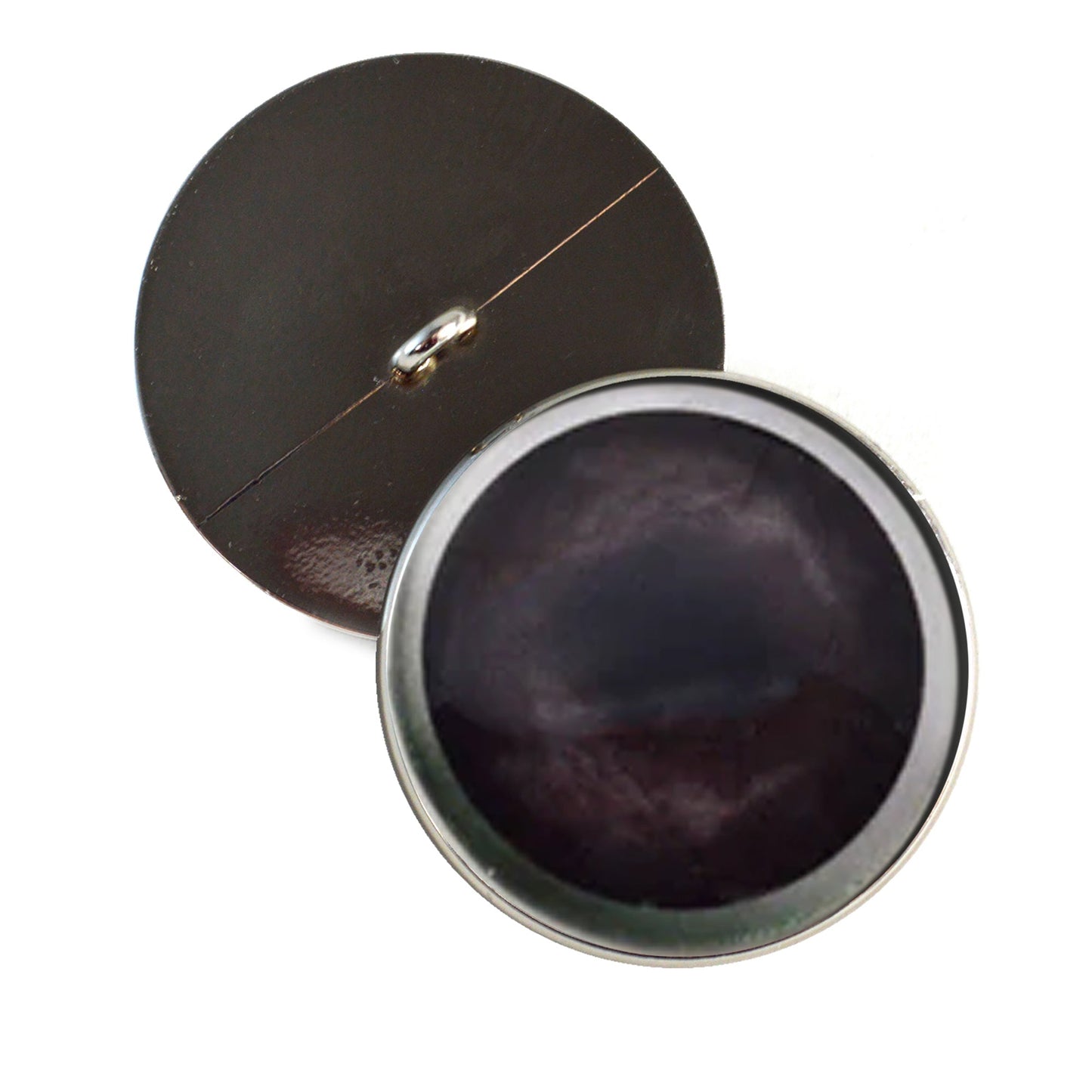 Dark Brown Raccoon Sew-On Button Glass Eyes