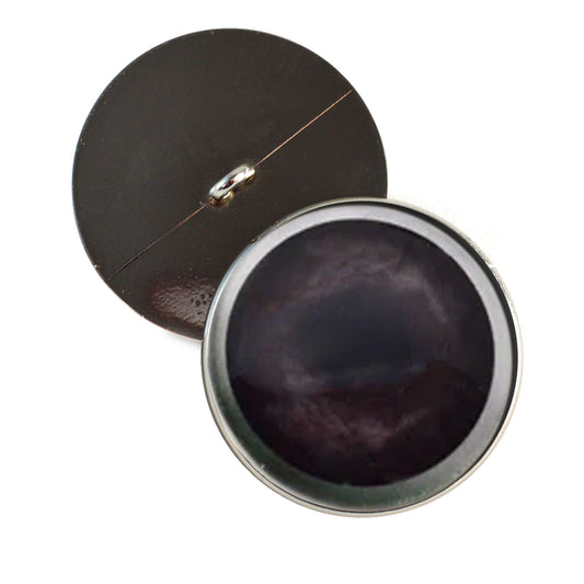 Dark Brown Raccoon Sew-On Button Glass Eyes