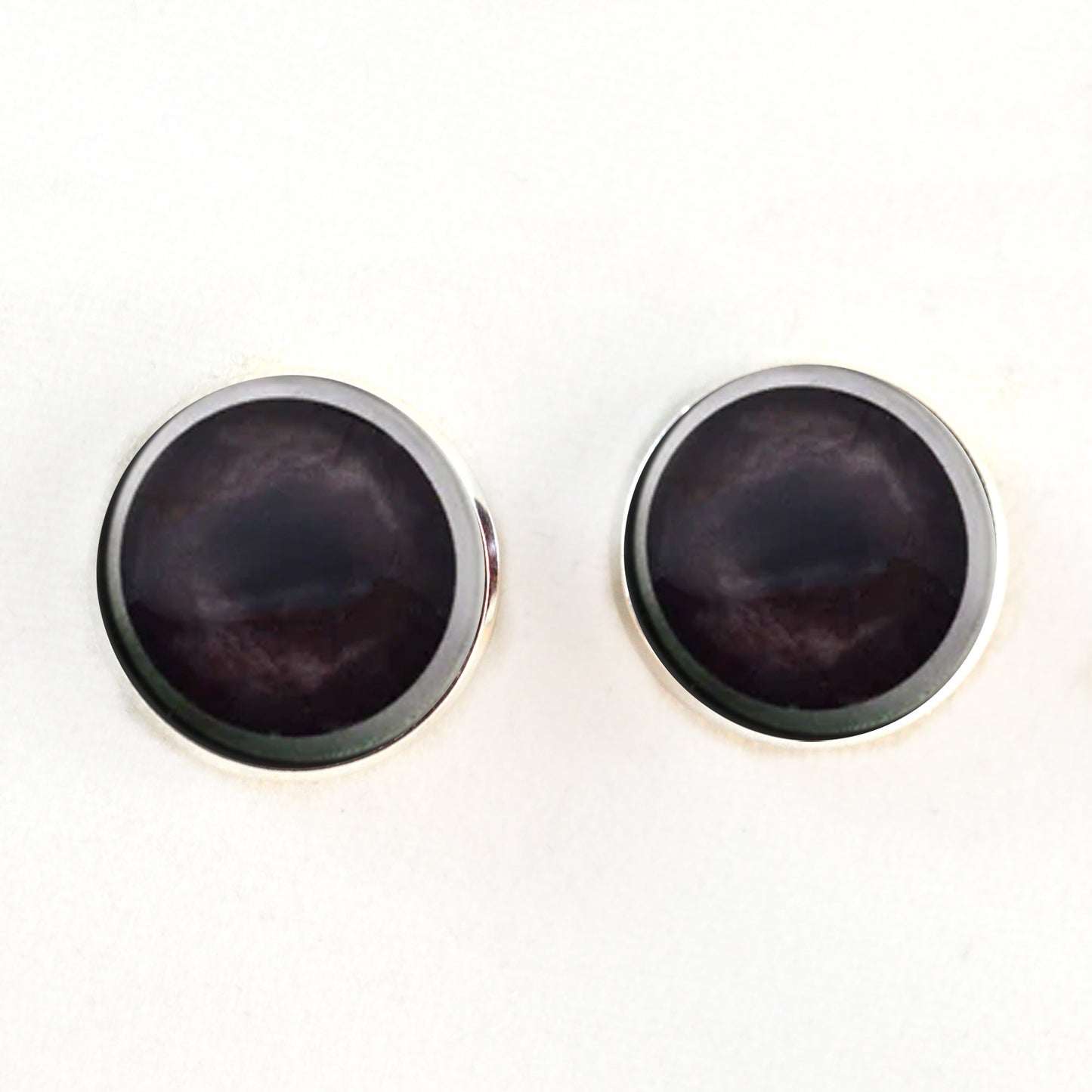 Dark Brown Raccoon Sew-On Button Glass Eyes