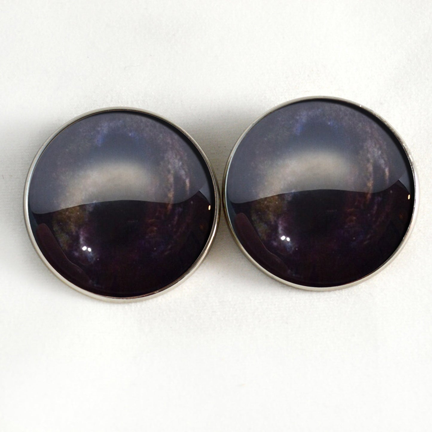 Dark Deer Inspired Sew-On Button Glass Eyes