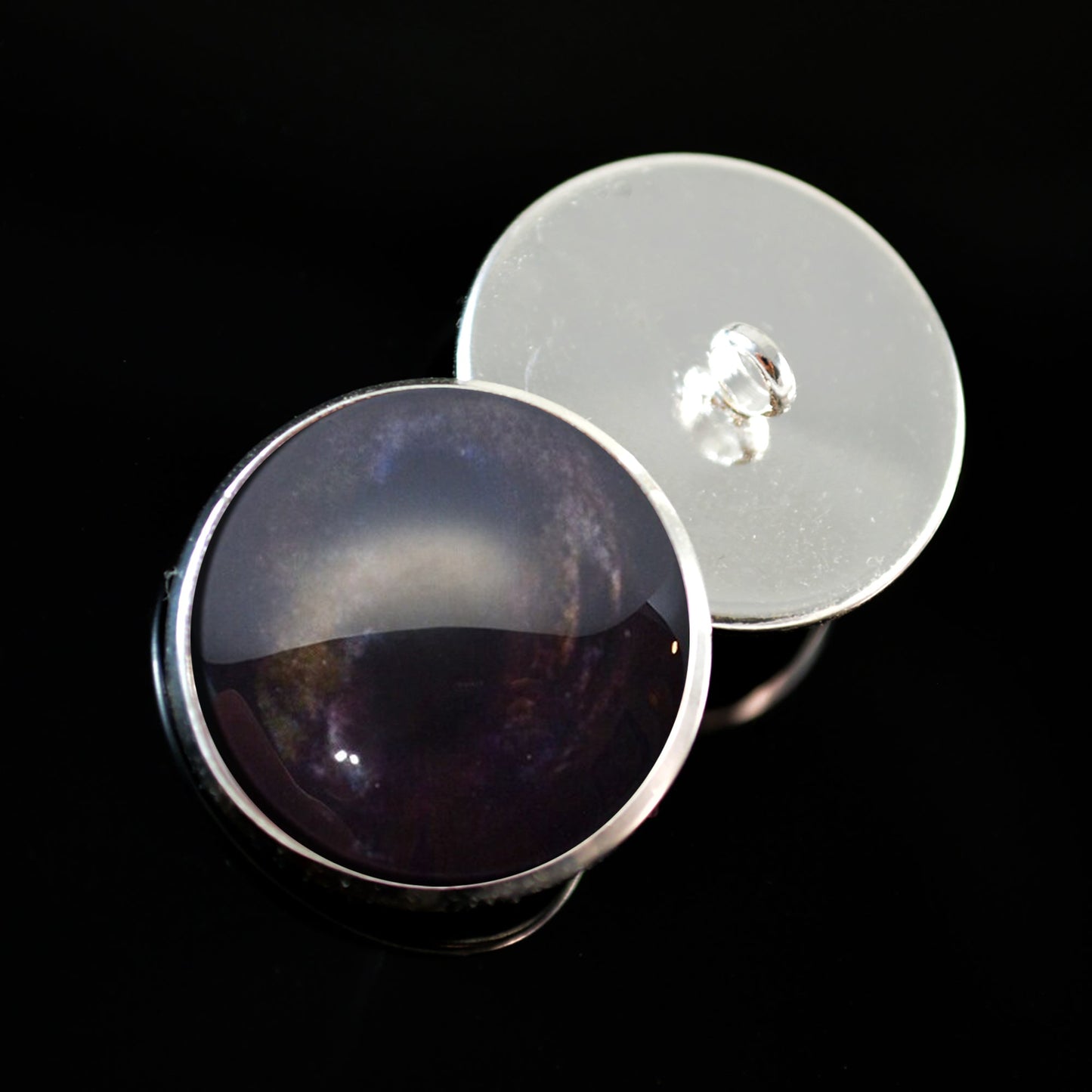 Dark Deer Inspired Sew-On Button Glass Eyes