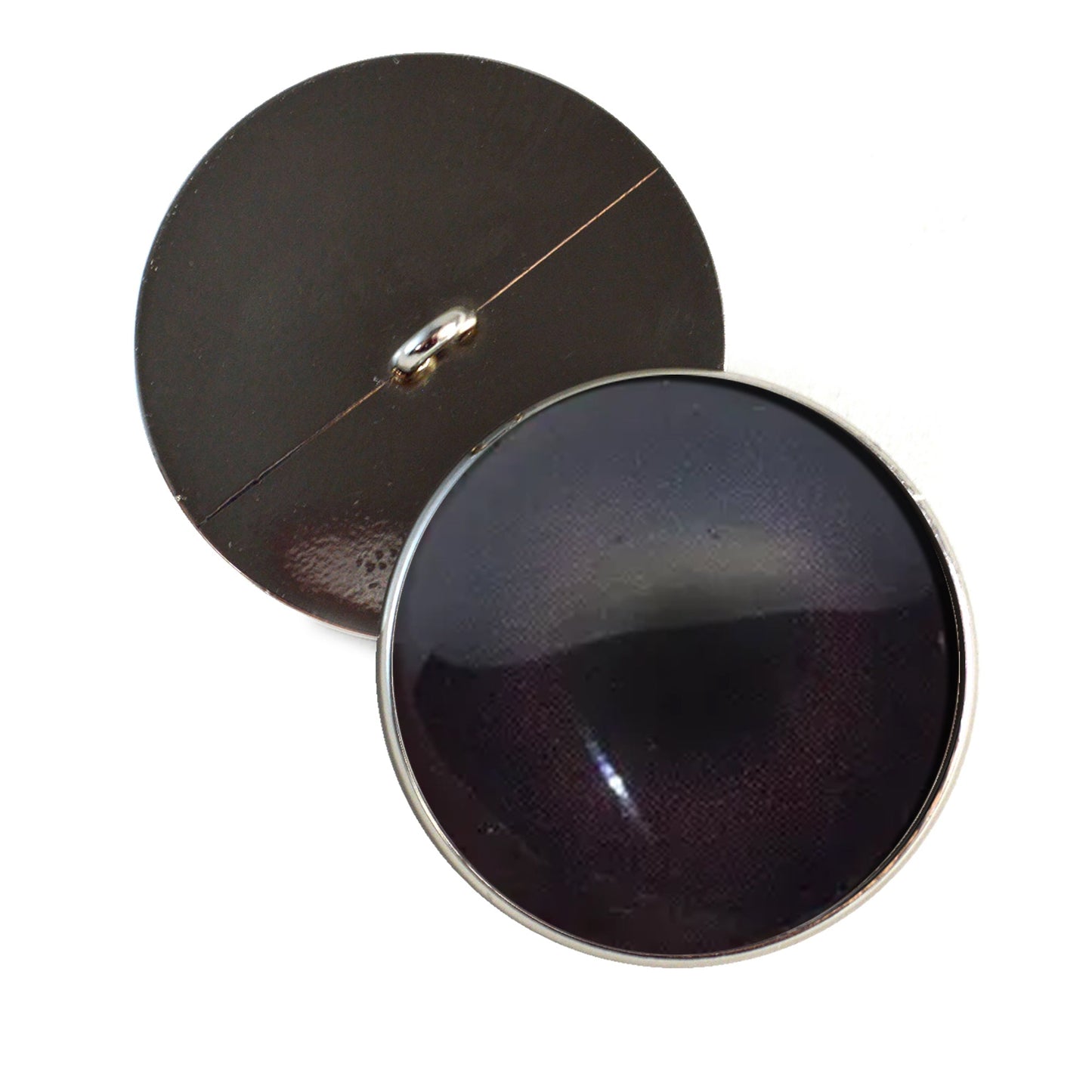 Dark Shiny Seal Inspired Sew-On Button Glass Eyes