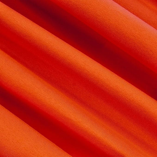 FabricLA 10 oz Cotton Spandex Jersey Knit Fabric – 4-Way Stretch | DK Orange