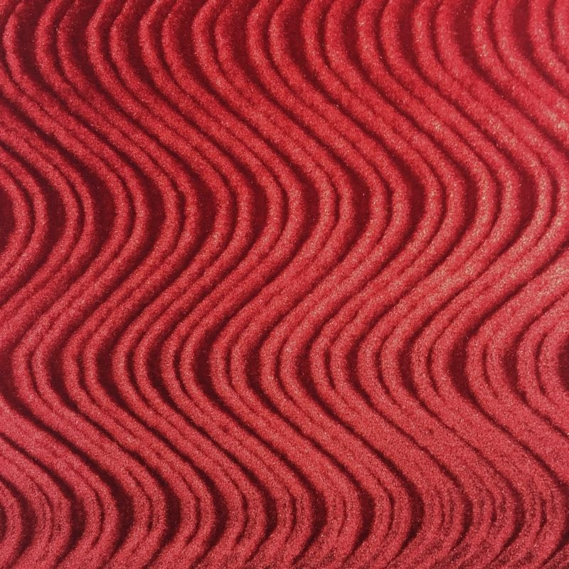 Swirl Velvet Flocking Fabric