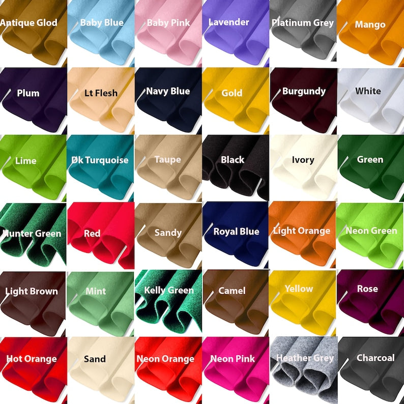 Wholesale FabricLA Acrylic Felt Fabric - Sold by the Bolt in Multiple Colors