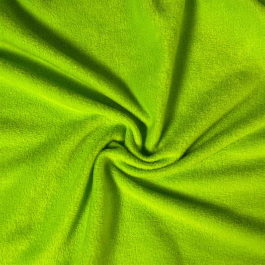 Anti-Pill Polar Fleece Fabric by the Yard – Lime (60", 280 GSM)