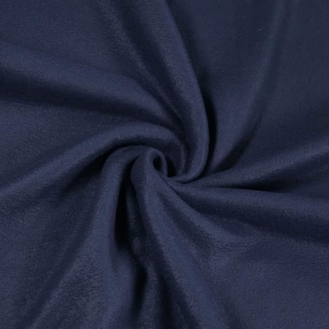 Anti-Pill Polar Fleece Fabric by the Yard – Navy (60", 280 GSM)