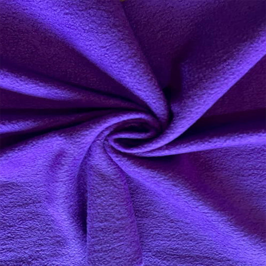 Anti-Pill Polar Fleece Fabric by the Yard – Purple (60", 280 GSM)