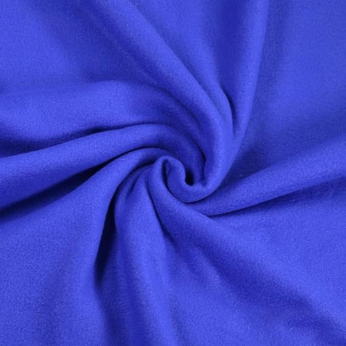 Anti-Pill Polar Fleece Fabric by the Yard – Royal Blue (60", 280 GSM)