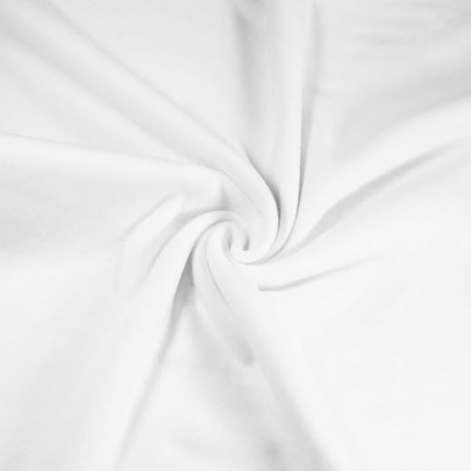 Anti-Pill Polar Fleece Fabric by the Yard – White (60", 280 GSM)