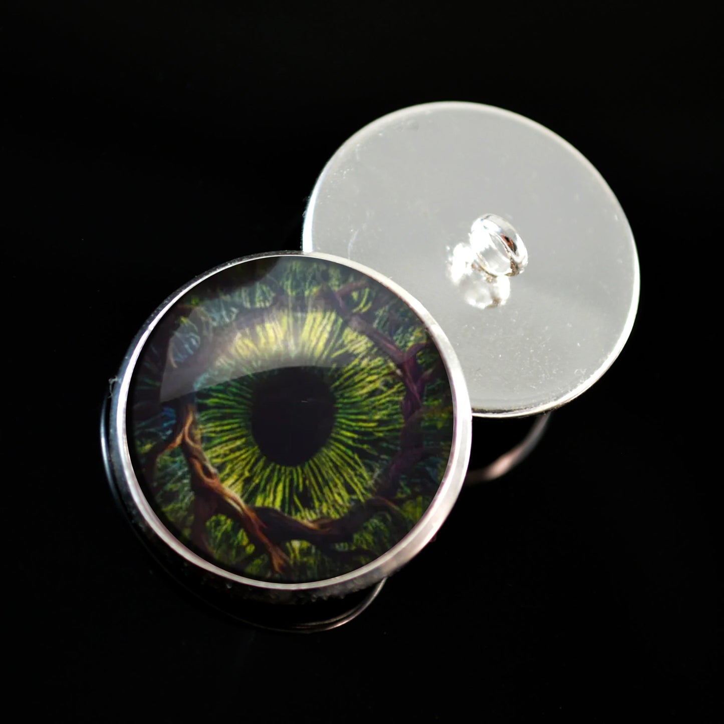 Forest Wizard Fantasy Sew-On Button Glass Eyes