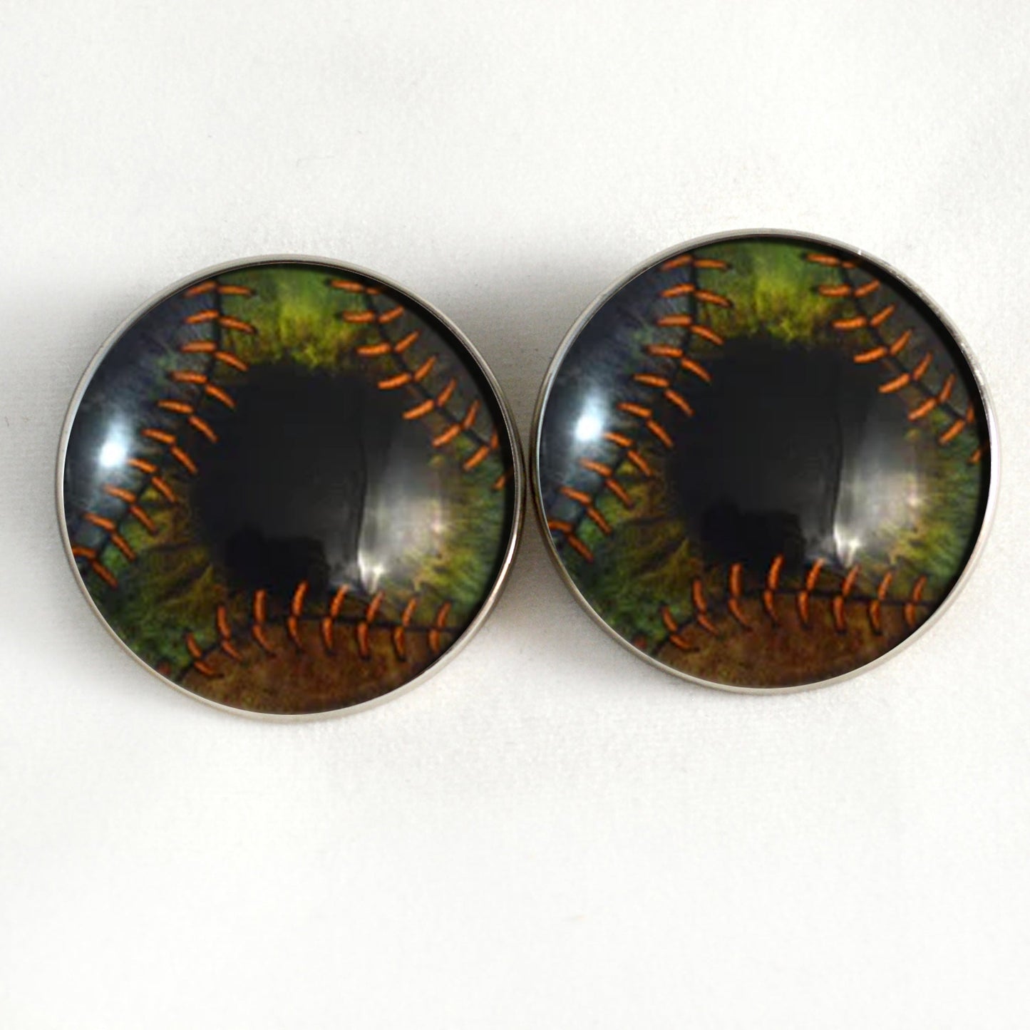 Frankenstein Monster Sew-On Button Glass Eyes